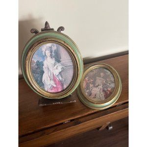 Vintage Oval Victorian Style Wall Decor Italy
